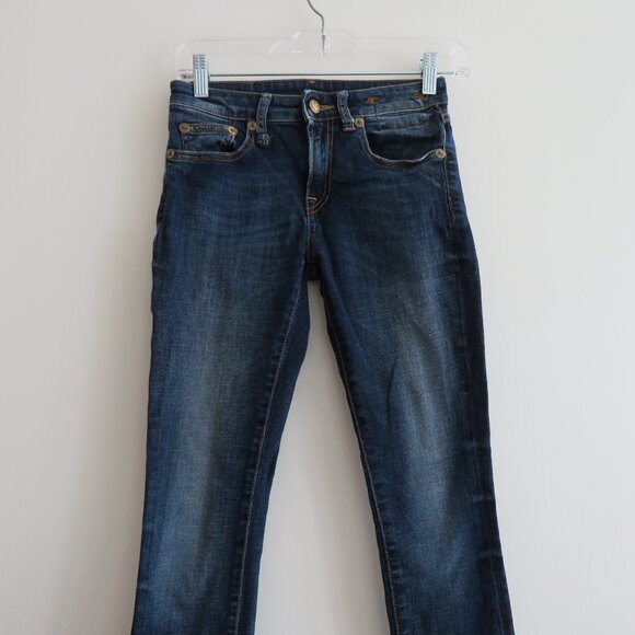 R13 Alison Crop Jeans in Indigo Blue Wash - Size 25 - Picture 3 of 15